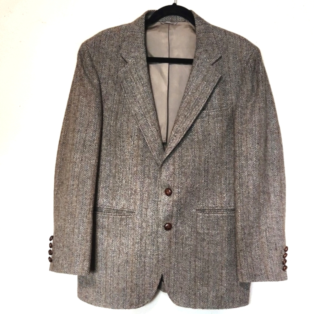 VINTAGE Anthony Allen 100% Wool Made In USA Blazer Sport Jacket 40 Short